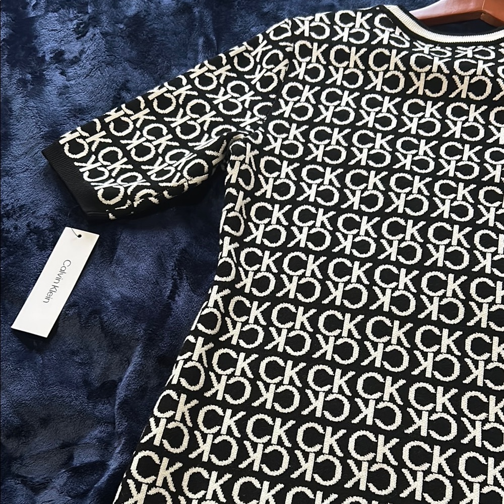 CK Logo Patterned Dress - Picture 4 of 6